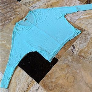 Jay Mint stretchy V-Neck dolman sleeve lightweight